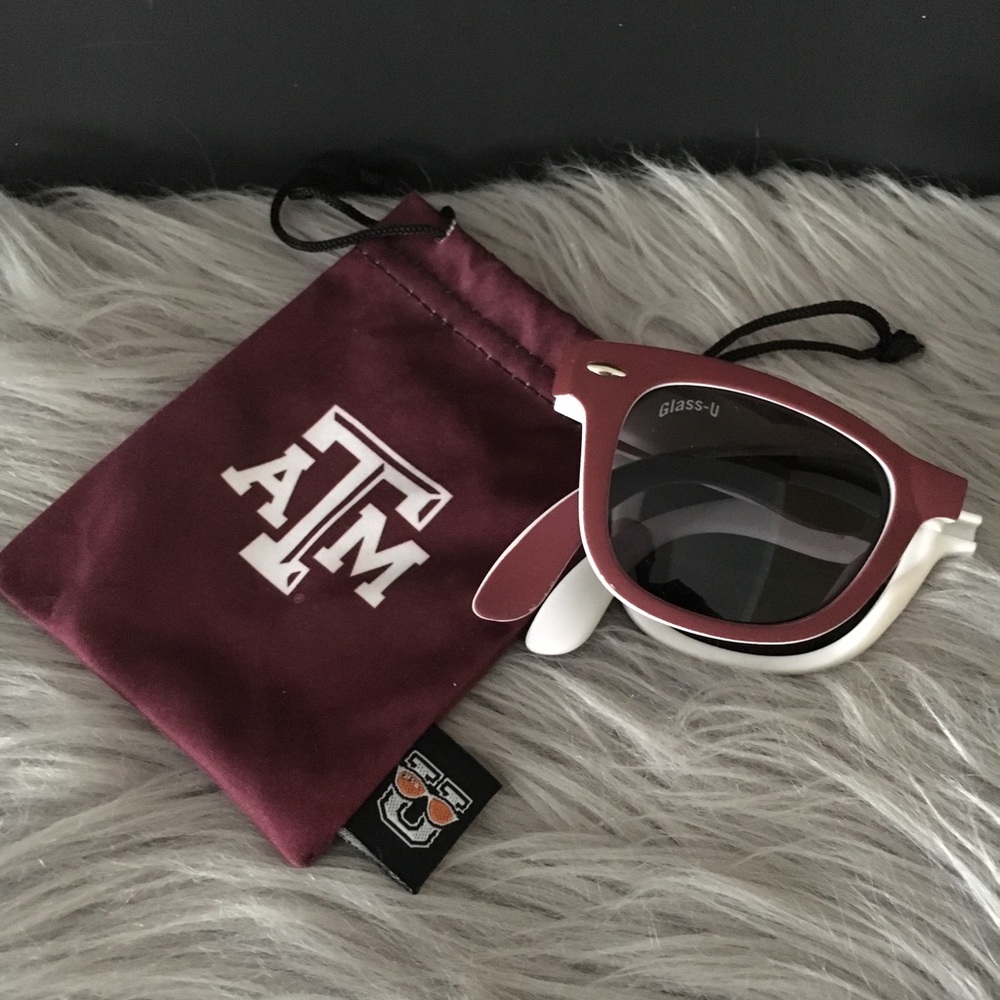 Sunglasses Collapsible Texas A&M Aggies W/Pouch